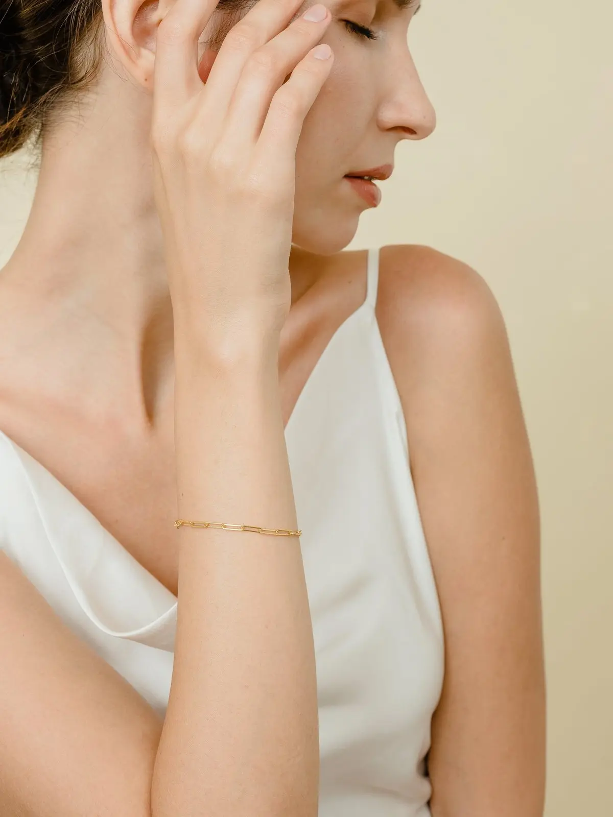 Mae Link Bracelet in Sterling Silver with  Individual Link