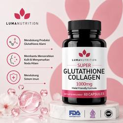 glutathione luma nutrition Premium Supplement - 500mg Per Serving - L-Glutathione - Antioxidant Support - Reduced - Liver Support - 60 Capsules Clean Vitamins and Supplements |