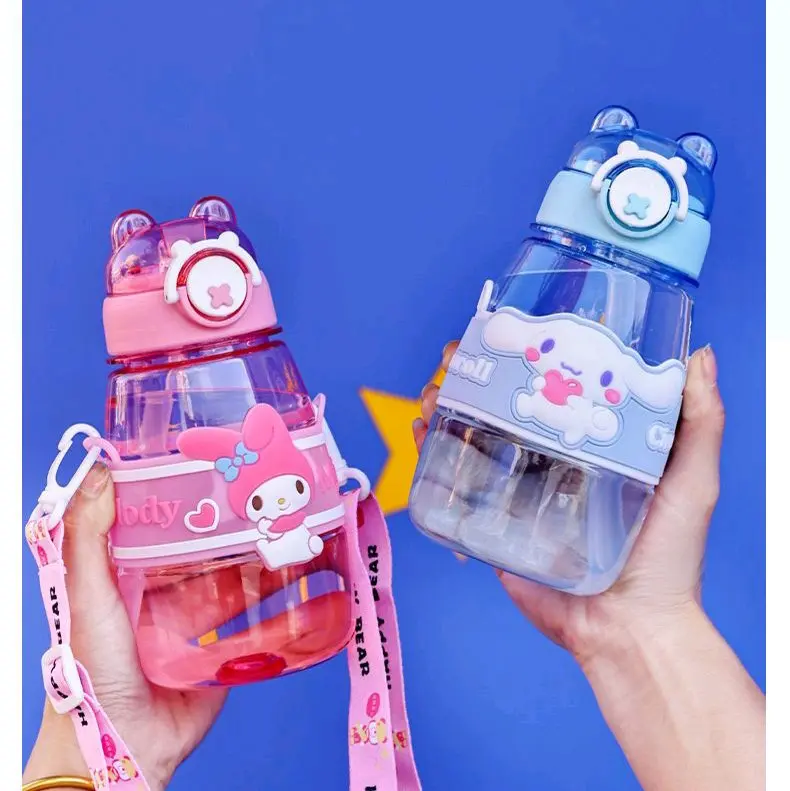 [BS] Botol Minum Anak Sekolah SD TK Free Stiker 2D dan 3D Korea Lucu / Bottle Drink 600ml BPA Free 130 2