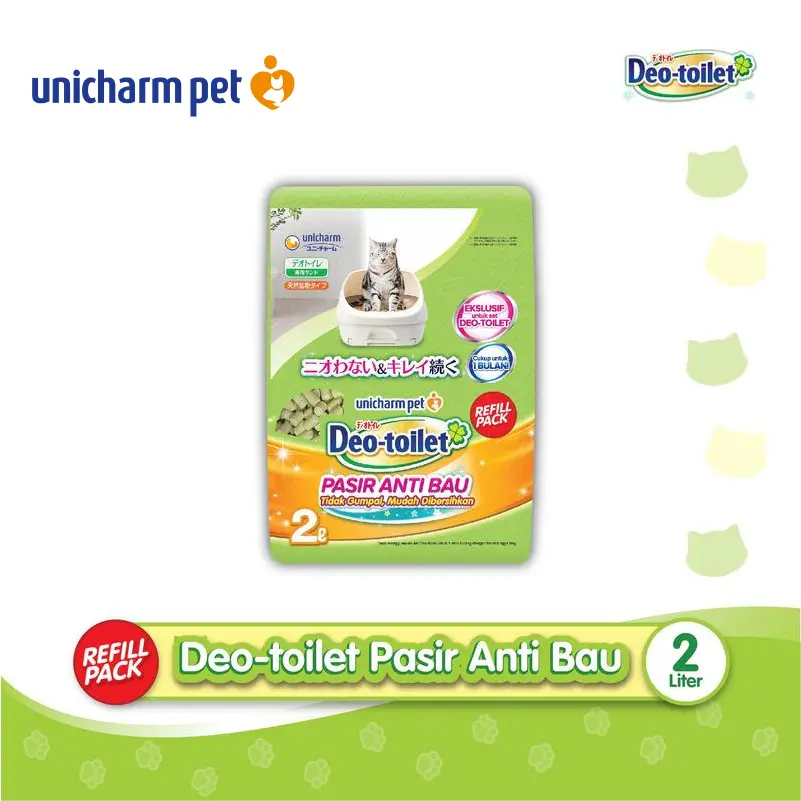 Unicharm Pet - Deo Toilet Pasir Kucing Anti Bau 2 Liter