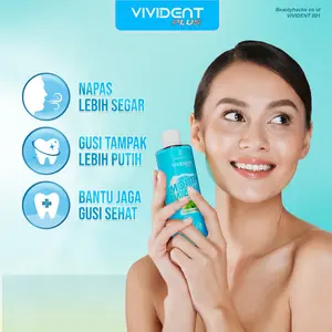Vivident Plus Mouth Wash - Pembasmi Bakteri & Bau Mulut