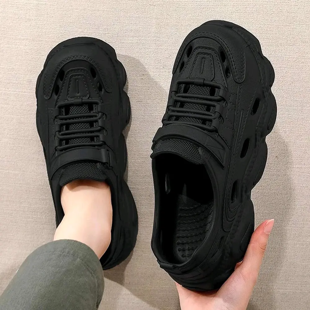 Sandal Sepatu Pria Wanita Safety Boots Shoes Hitam