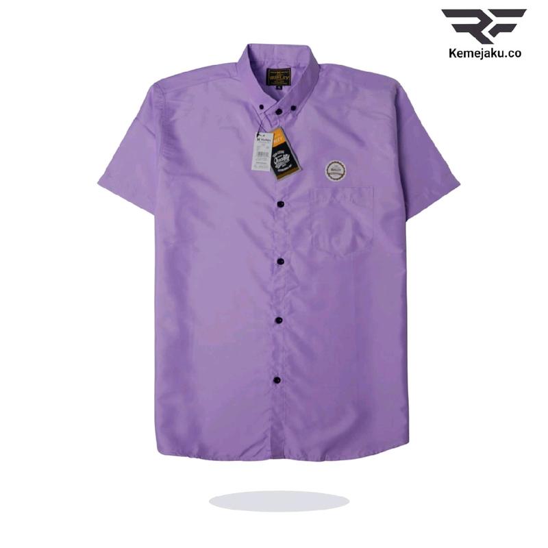 MENSWEAR KEMEJA POLOS PRIA LENGAN PENDEK WARNA LENGKAP BAHAN KATUN POOPLIN/SIZE M-XXXL/BB 35-95KG) 2
