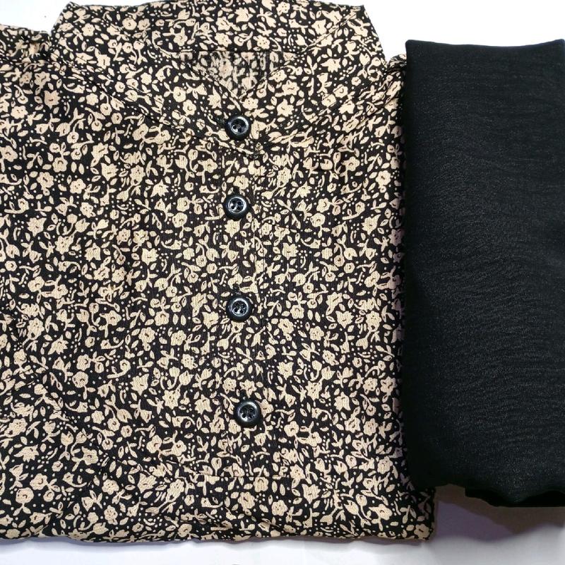 Set Tunik Kulot Tania Rayon Diamon Busui Kancing Celana Panjang 7