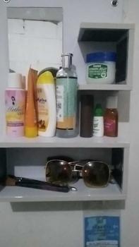 Product Review of Rak kosmetik cermin rak minimalis dinding Putih from u**6 0