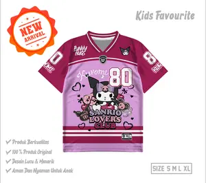 Bunnyhugs | Jersey Anak Kuromi Series Atasan anak cewek lucu Jersey Streetwear Kids Dryfit Milano Fashion Olahraga Outdoor Rugby Sporty Stylish Comfortable untuk Aktivitas Outdoor dan Olahraga dengan Desain Unik dan Nyaman