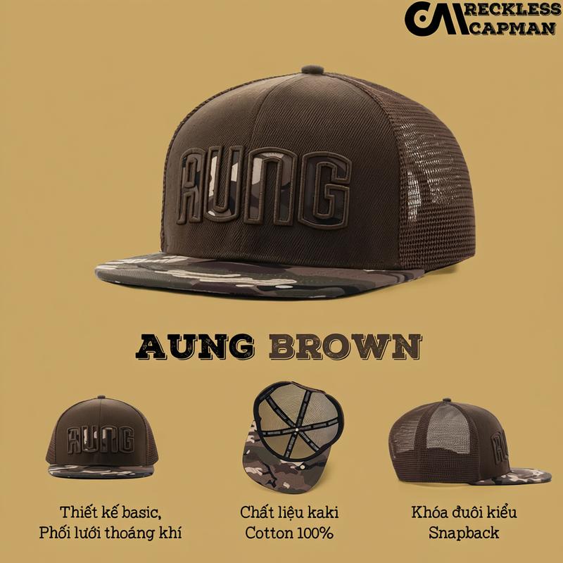 Mũ snapback màu lính camo CAPMAN phong cách hiphop vải kaki CM200 Hat vải đen xám mũlưỡitrai boyphố nón la cap cmsn nón lưỡi nón nam nón ket sọc mũ len capman nón