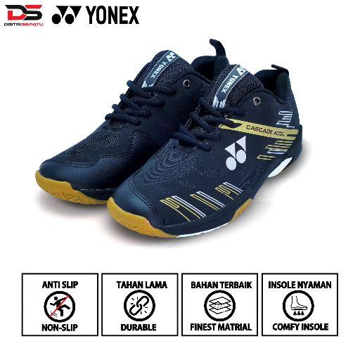 Hot Item Sepatu Badminton Pria Wanita Cassade Terbaru Bahan Kulit Sintetis PU Tebal Sol Karet Anti Slip Tahan Lama Nyaman Bulutangkis | Hot Item