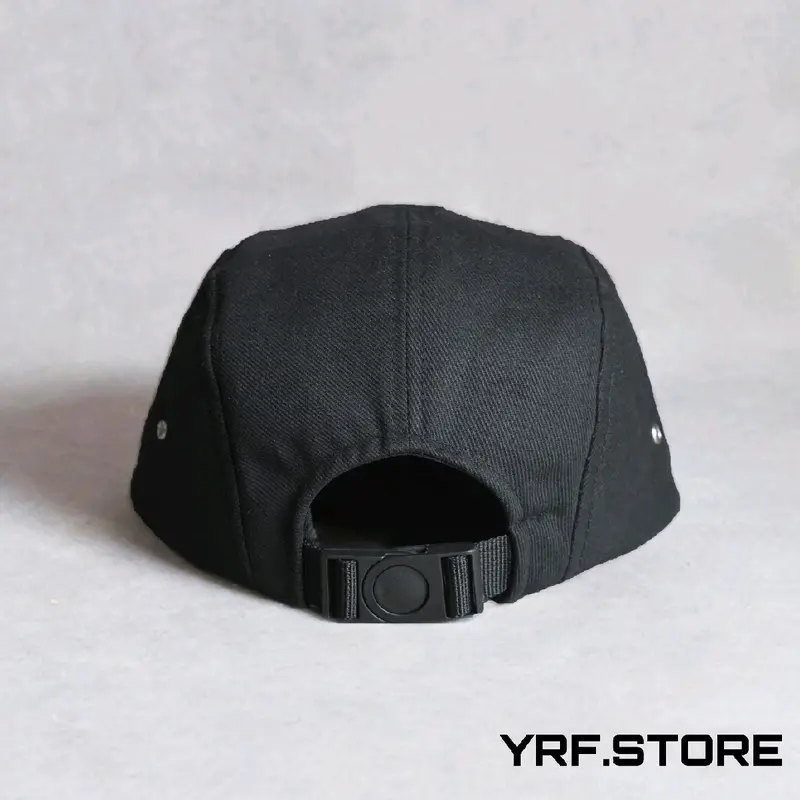 Topi Snapback 5 Panel YRF.STORE Warna Hitam dengan Logo Sablon Grafitti ALWAYS HUSTLING,Topi skena,topi skena outfit,five panel snapback,topi.sku12 2