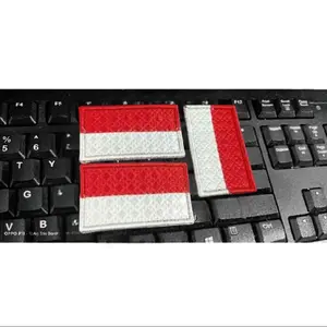 Bendera merah putih bordir timbul