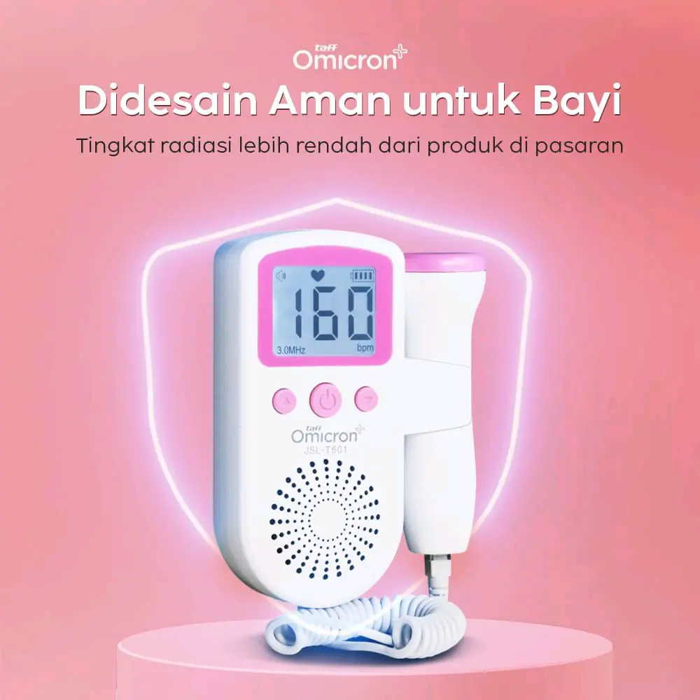 Taffomicron detak jantung janin bayi fetal Doppler