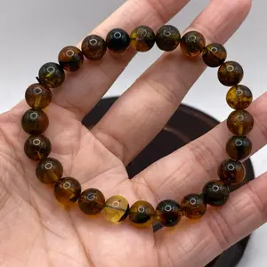 gelang butiran bahan amber asal myanmar/burma G