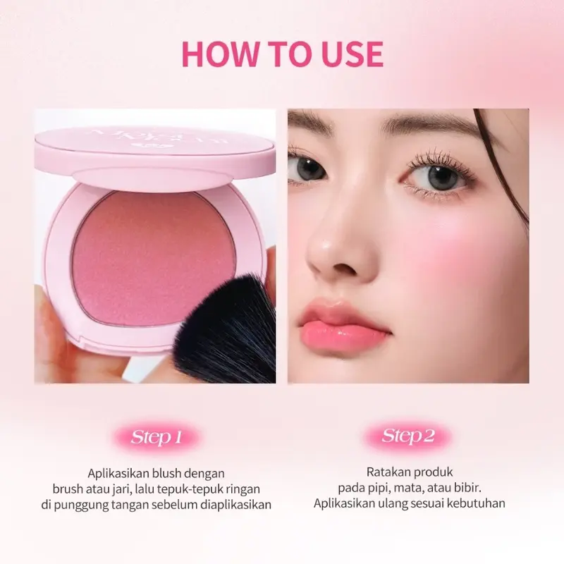 BNB barenbliss Moist Mochi Paste Powder Blush [12H Lasting Color] 7