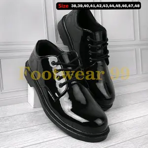 Sepatu Pdh Pria Pendek Dinas Security Kerja Kantor Pantofel Pria  Mengkilap Dan Doop Shoes Kerja