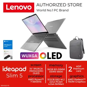 Lenovo IdeaPad Slim 5 14AKP10 AMD Ryzen 7 8845HS 512GB SSD 16GB 14" WUXGA OLED W11+OHS 2024