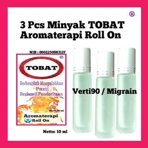 { 3 Pcs } VERTI90 Aromatic Minyak Angin, Terapi melancarkan peredaran darah, mengendorkan otot yang tegang."merah Hot"
