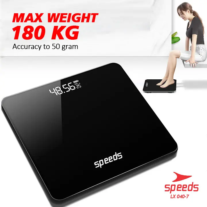 SPEEDS Timbangan Badan Digital 180kg 040-1-9 1