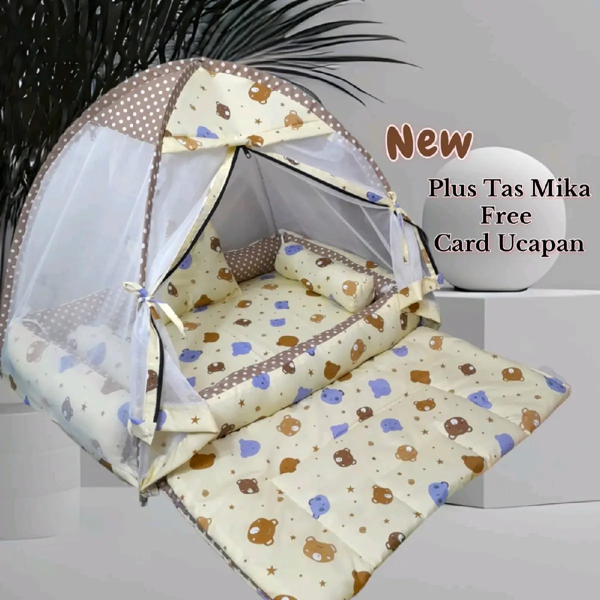 Kasur Bayi Kelambu Lepas Pasang Free Bedcover Plus Tas Mika Free Gift Card