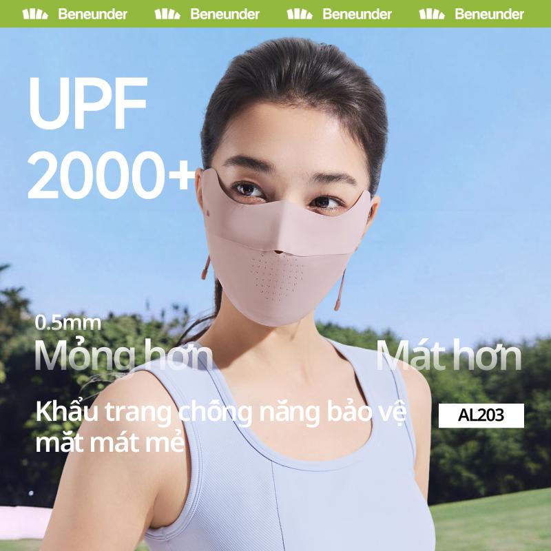 UPF2000 +Mặt Nạ Che Mặt Chống Nắng, Beneunder AL203, Siêu Nhẹ, Chống Nắng, Thích Hợp Cho Da Nhạy Cảm