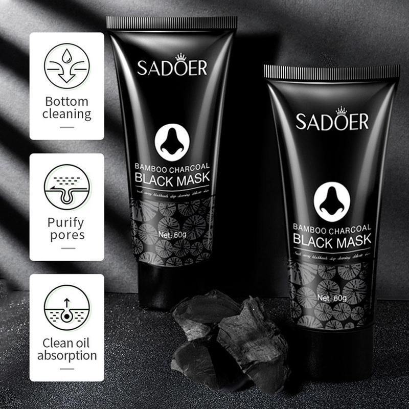 Product Introduction of SADOER-Topeng muka untuk menghilangkan bintik hitam, mengecilkan pori-pori, jerawat, memperbaiki kepala hitam, krim pembersih hidung, topeng Gel hitam untuk penjagaan kulit 37
