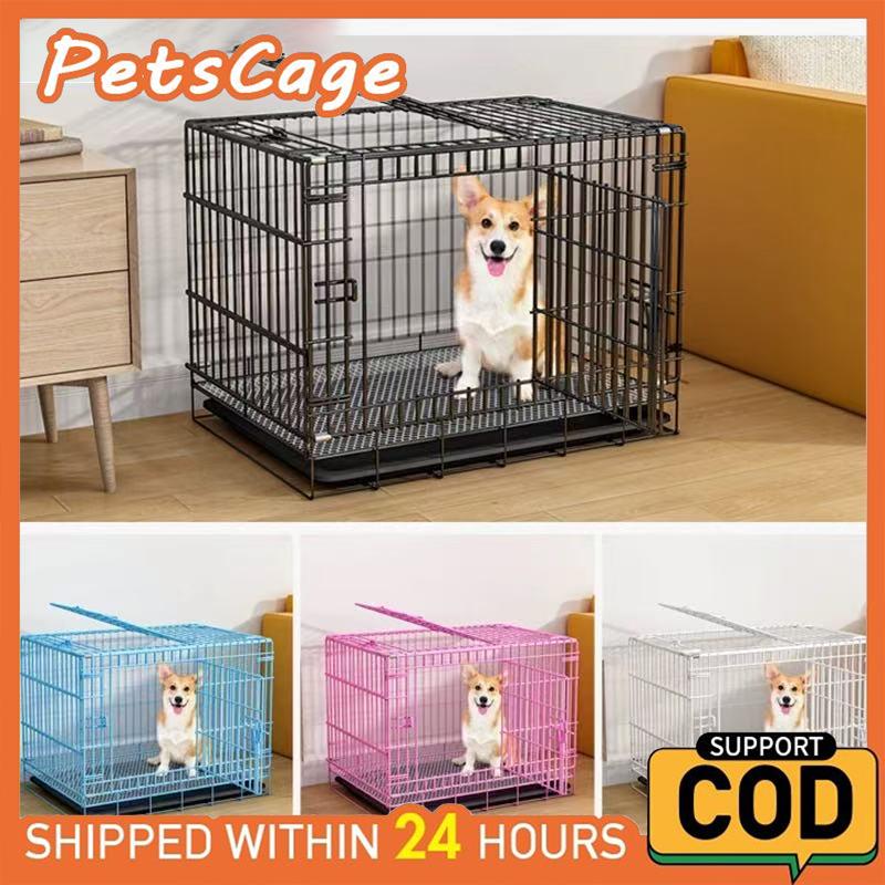 PetsCage Chuồng Chó Mèo Gấp Gọn Sơn Tĩnh Điện Kích Thước S M L XL Phù Hith Thú Cưng 4 5kg 7 5kg 15kg 25kg
