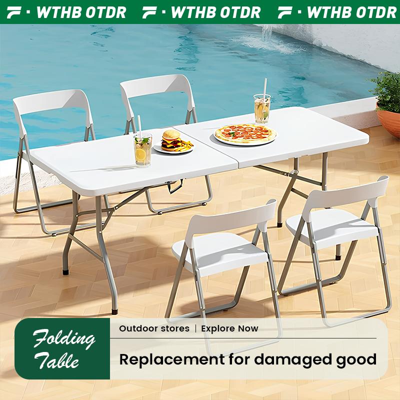 Heavy Duty Folding Table Outdoor Camping 4 FT/ 6 FT Portable - TikTok ...
