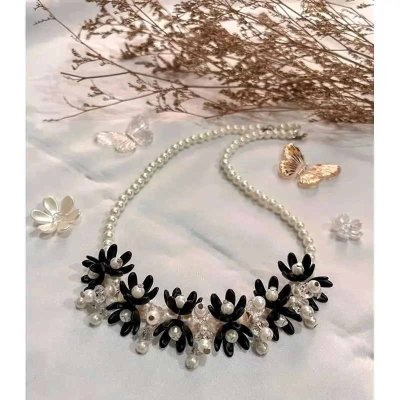 kalung hijab mutiara |crystal fashion kekinian