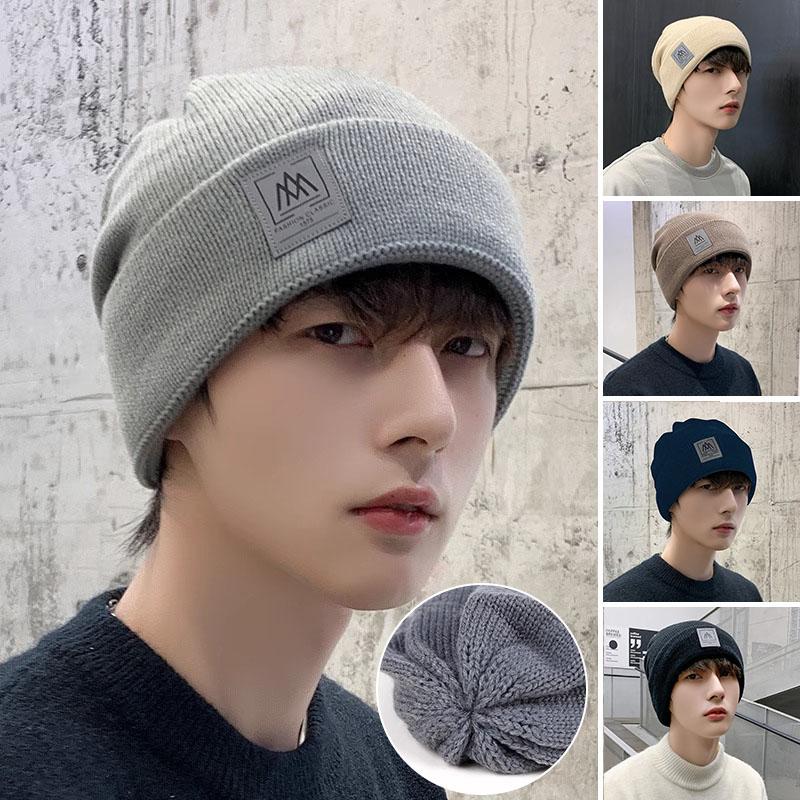Mũ Đan Ấm Áp, Mùa Đông, Dành Cho Phụ Nữ Và Nam Giới, Len Đan Mềm, Mũ Áo Chui Đầu, Phong Cách Thường Ngày Mũ Hip Hop