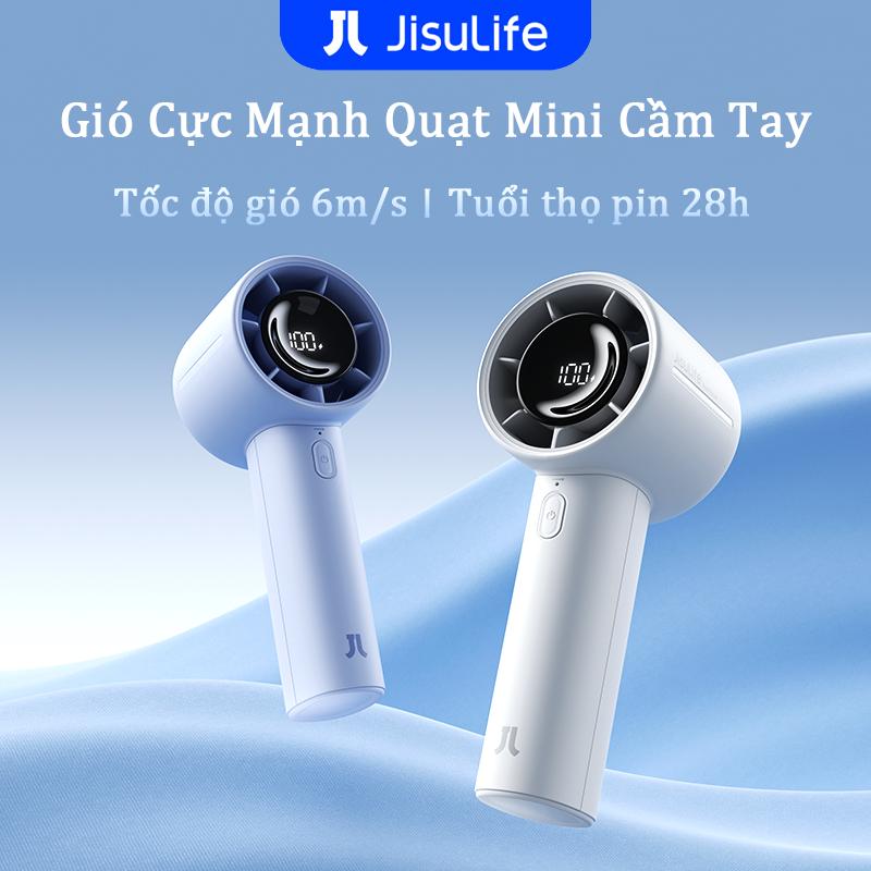 【2025-Sản phẩm mới năm   JisuLife Life 10 Quạt Cầm Tay MiniThời gian làm mát 28 giờ , Trọng lượng siêu nhẹ 208g , Gió mạnh mẽ Dành cho Học Sinh - Thể Thao Ngoài Trời - Du Lịch