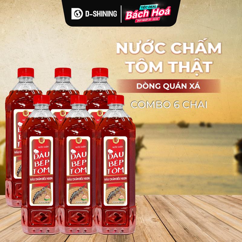 Combo 6 Chai Nước Chấm Tôm Đầu Bếp Tôm 800ml – Pha Sẵn Đậm Đà Chuẩn Vị