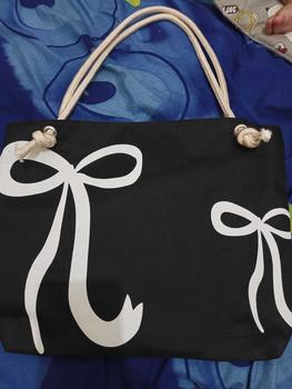 Product Review of Tote Bag Wanita Motif Terbaru Tas Tote wanita Tali Sumbu Totebag Kekinian/dani alpin bag/motif pita from i**a n**a D**n 1