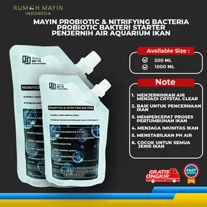 Mayin Probiotic & Nitrifying Bacteria Probiotik Bakteri Starter Penjernih Air Aquarium Ikan