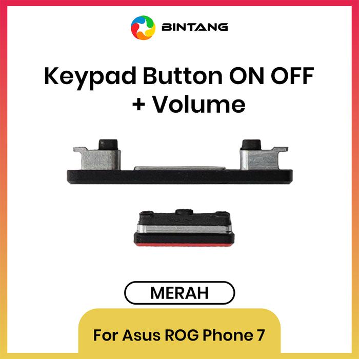 Gambar BINTANG KEYPAD BUTTON / TOMBOL ON OFF + VOLUME MERAH For ASUS ROG PHONE 7 dari Bintang Official Store Kota Tangerang Tokopedia