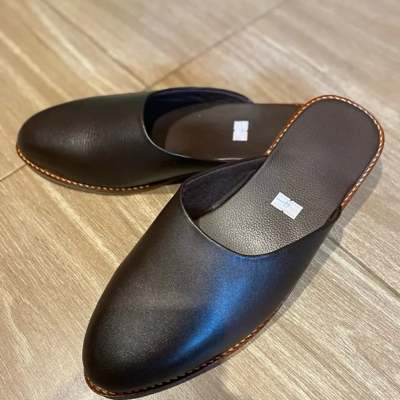Sandal slop bahan kulit/sandal kepura/murah/klasik/best seller