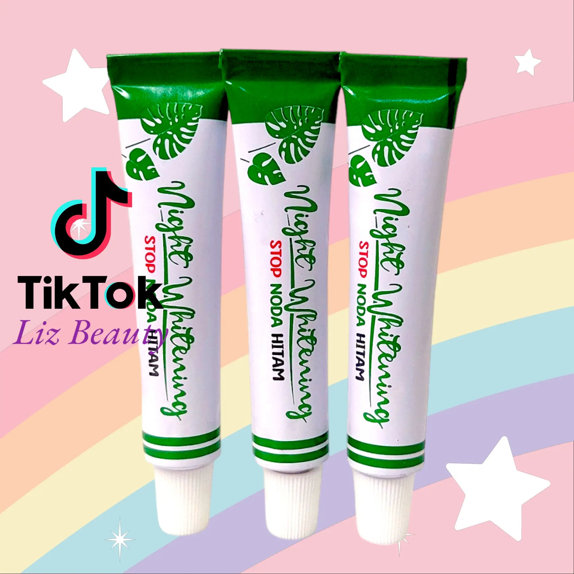 " Bisa COD " Paket 3 - Liz Skincare Krim Pemutih Malam ( Saleb Flek Hitam dan Jerawat )