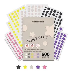 Parche para cubrir el acné en forma de estrella, 1 caja de parches hidrocoloide para el acné, parche para cubrir el acné de forma invisible, producto para el cuidado de la piel para mujer y hombre