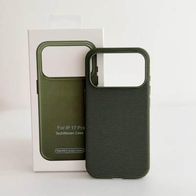 Ốp điện thoại bằng vải TechWoven mới hỗ trợ MagSafe cho Iphone 12/13/14/15/16/17/18 (Pro Max/Plus/Air), bảo vệ toàn diện chống sốc, kèm hộp quà tặng