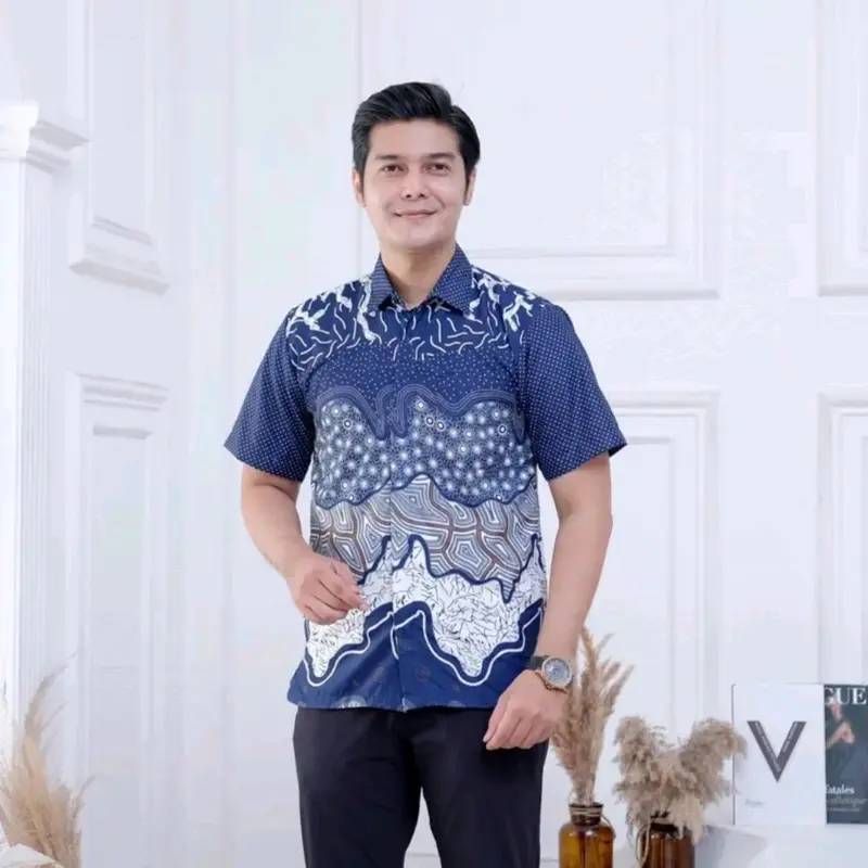 Kemeja batik pria lengan pendek HEM batik pria dewasa 6