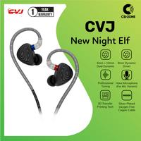 Gambar CVJ New Night Elf 6mm+10mm+8mm Dual Dynamic Driver Earphone In Ear Monitor - With Mic dari CSI-ZONE Kota Administrasi Jakarta Pusat 1 Tokopedia