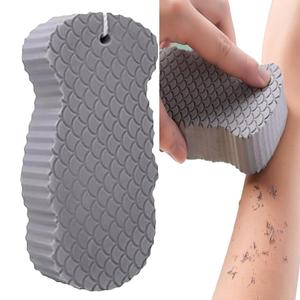 魔法の角質除去バススポンジ、3D超ソフトボディスポンジ、再利用可能、肌にやさしい、角質除去グローブの代替品、大人・キッズ用