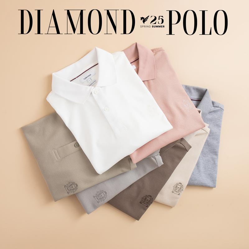   LUXURY ITEM  Áo Polo Kim Cương Nam TORANO TP601 – Thêu Tay Tinh Xảo Vải Cotton Mercerized Mát Form Slimfit Tôn Dáng 