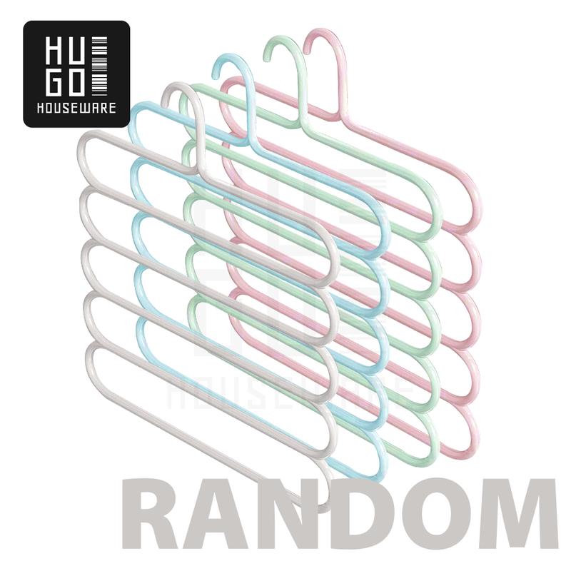 Product Introduction of HUGO Gantungan Hanger 5 Susun Serbaguna Gantungan Jilbab Gantungan Celana Baju Pakaian Plastik Multifungsi 41