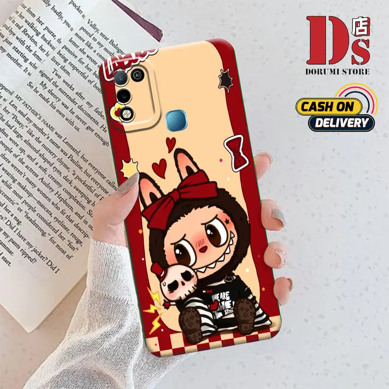 Casing Procamera Hp Untuk Infin*x Hot 10 PLAY / Infin*x Hot 11 PLAY (LABUBU) Costume - Pelindung Ponsel Silikon Berkualitas Tinggi All Type -Semua Tipe -Semua Handphone Casing-Silikon Lunak Kesing Baru Sofcase 3