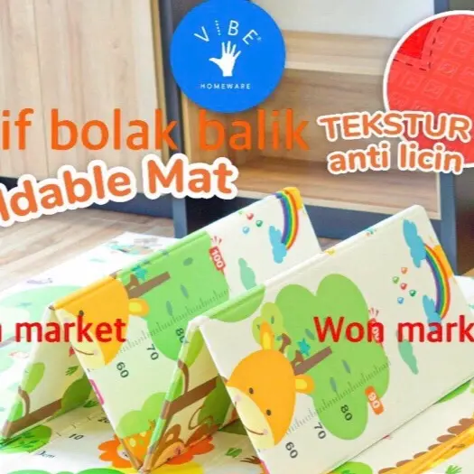Karpet anak anak 200x180 | playmat | karpet L | playmat bayi | karpet bayi | karpet karakter | karpet piknik | karpet lipat Bayi Belajar Hadiah