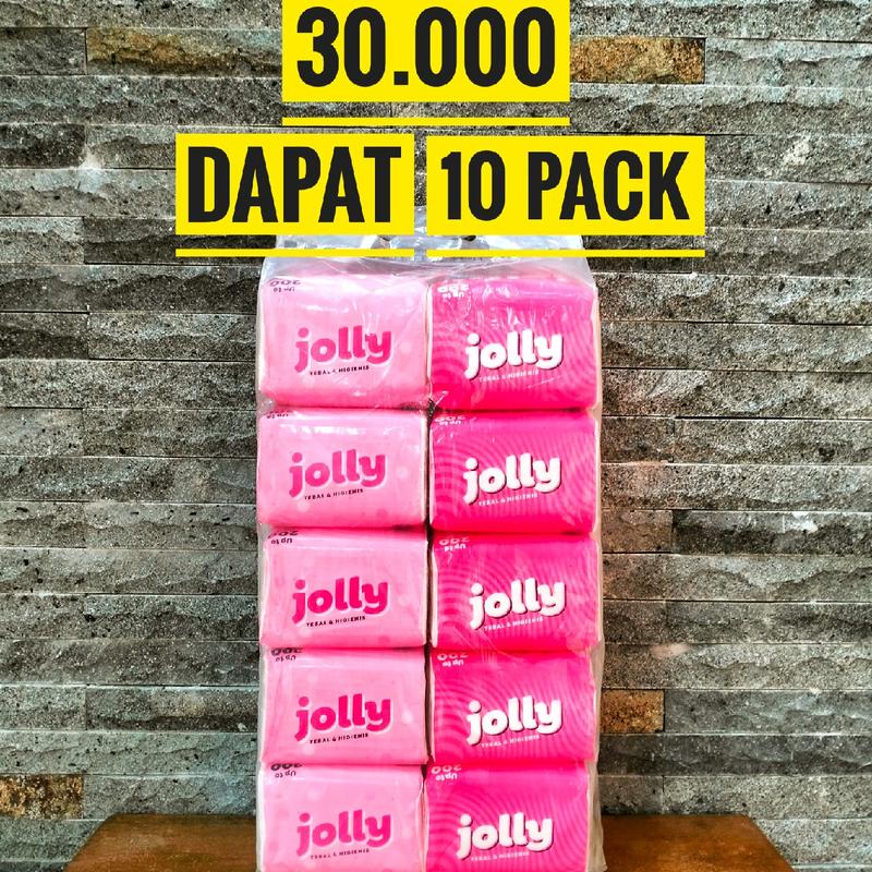 1 BALL (10 PACK) TISU JOLLY POP UP | TEBAL | KUAT | HIGIENIS| MURAH |MUDAH MERESAP | LARIS | 0