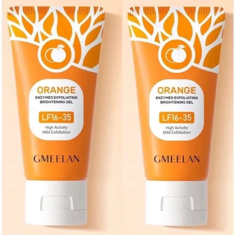 [BPOM ORI] 2PCS Gmeelan Orange Exfoliating Menghilangkan Komedo 50g mencerahkan wajah