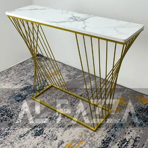 Meja console minimalis, Meja console ruang tamu estetik besi table Furniture
