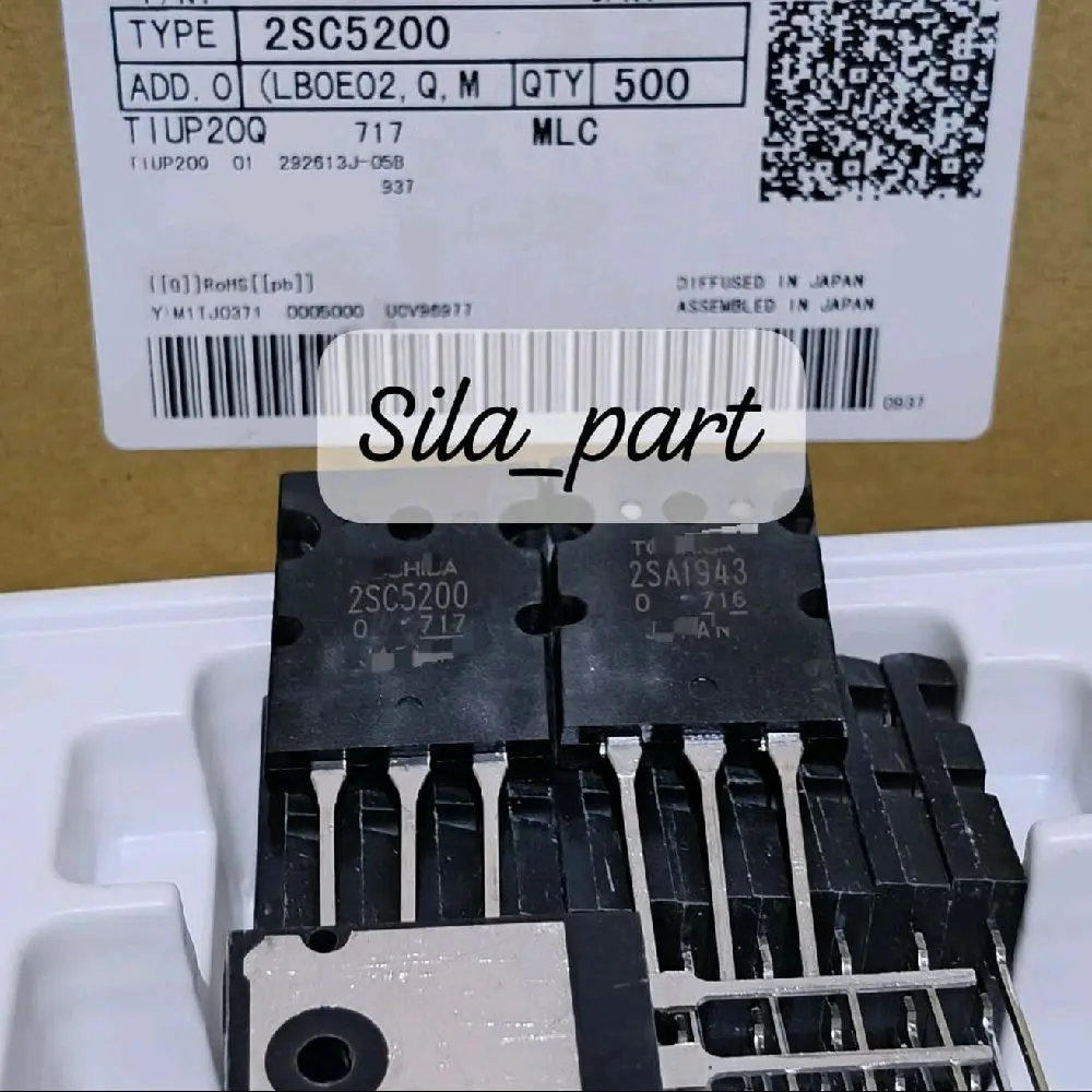 Transistor 2SA1943 / 2SC5200 Lot 717/716 ( 1set Free mika)