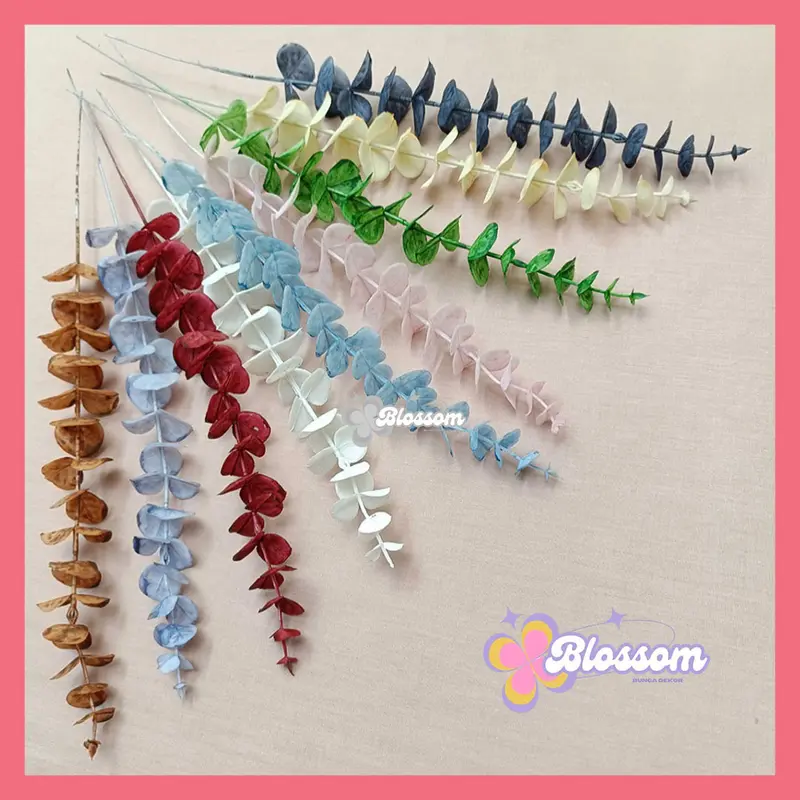 Artificial Eucalyptus Stem Daun Paslu Hiasan Pelaminan Dekorasi Pernikahan Wedding Decoration 0