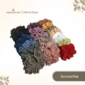 Rayascarves - Scrunchie Ikat Rambut Cepol Hijab Anti Pusing (WARNA RANDOM)